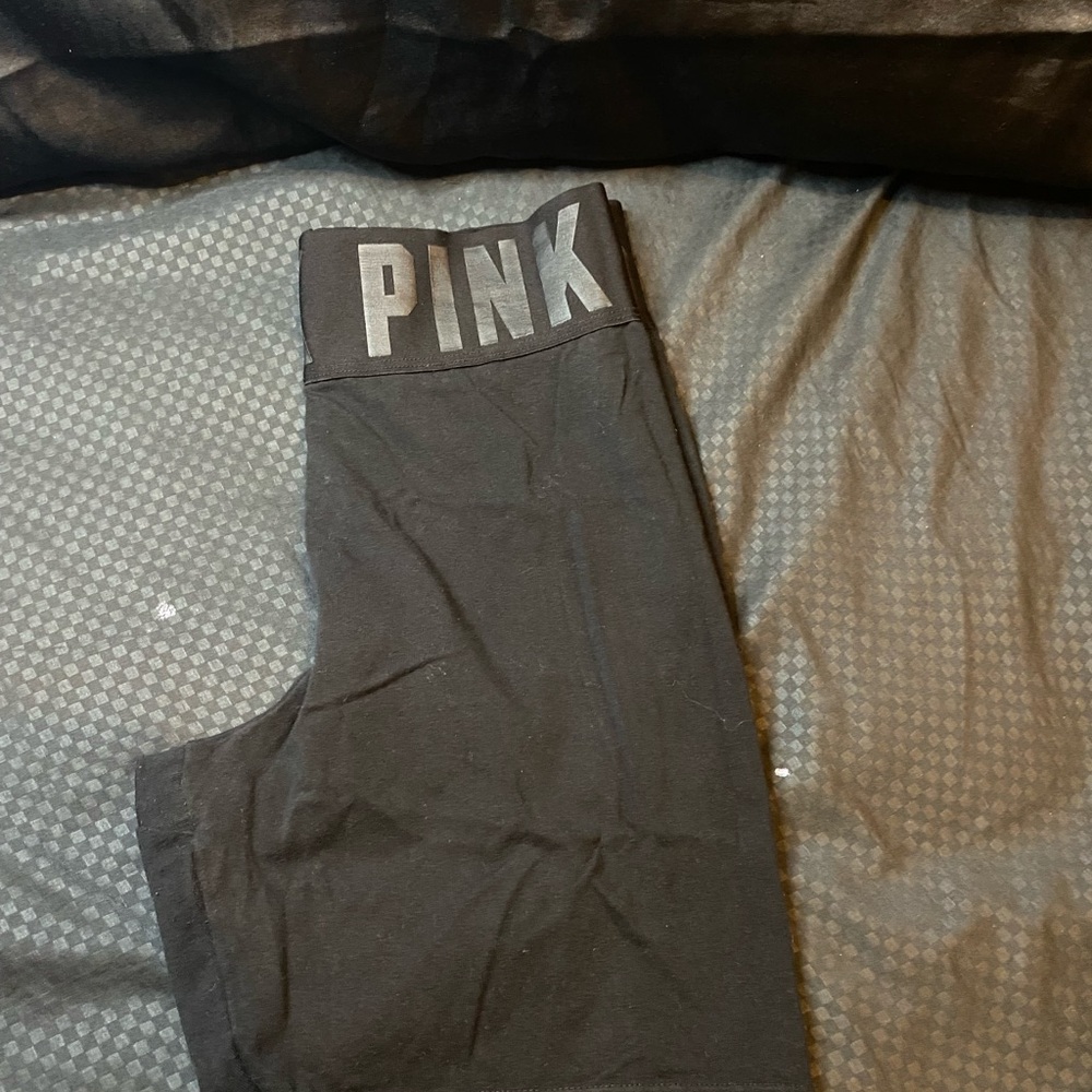 High waist pink biker short